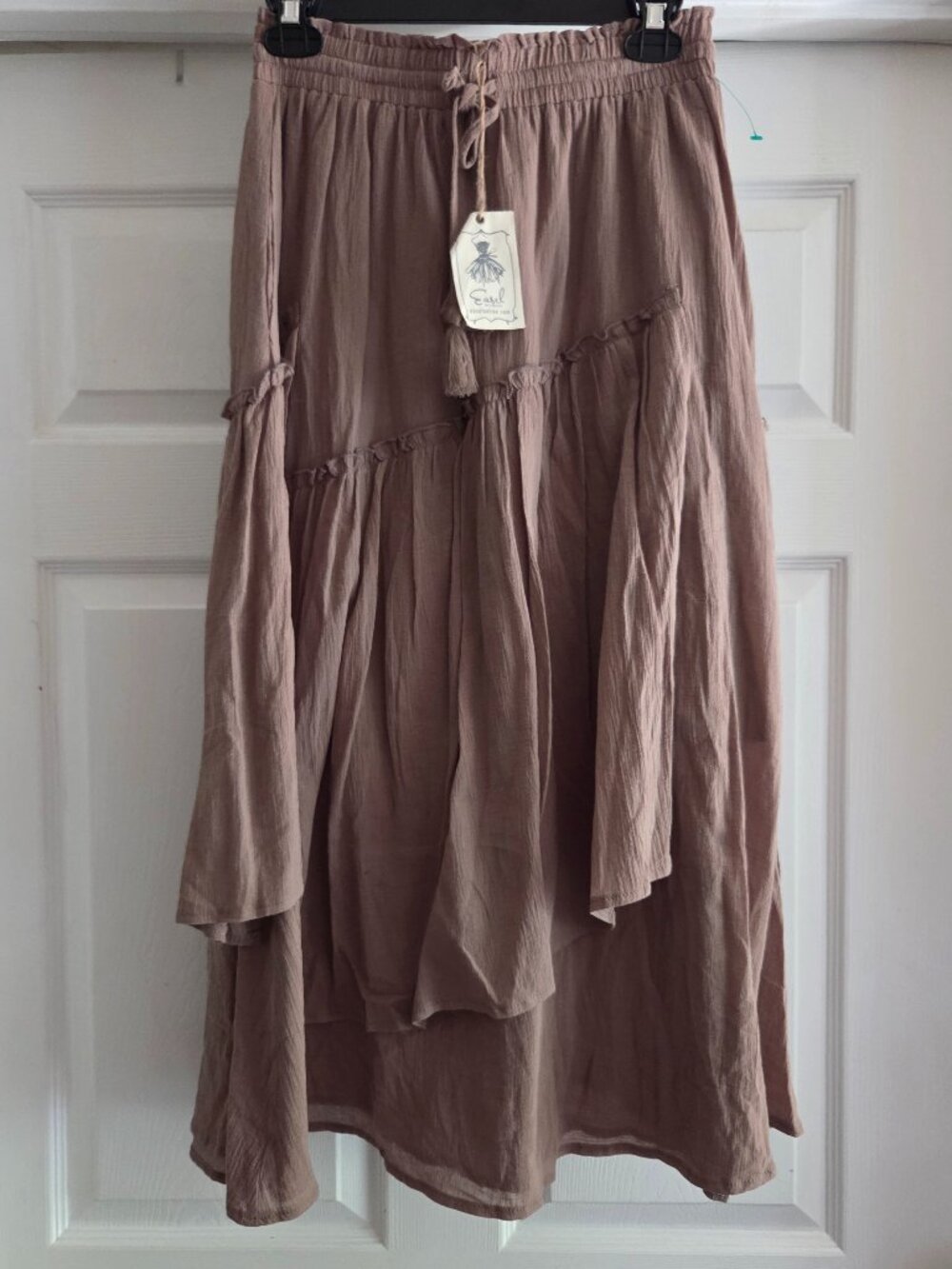 Easel Maxi Skirt Boho Western Coastel  Small